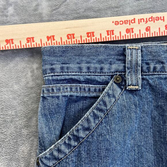 Vintage Old Navy Baggy Carpenter Jeans Men's 36x28 Light Blue Denim - Picture 6 of 10